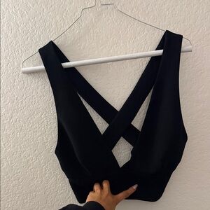 Wilfred Midnight Cross-Strap Bralette